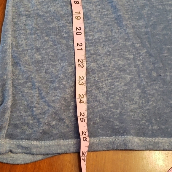 Pink Victoria's Secret Semi Sheer Tee Blue SS VGUC - Picture 6 of 7